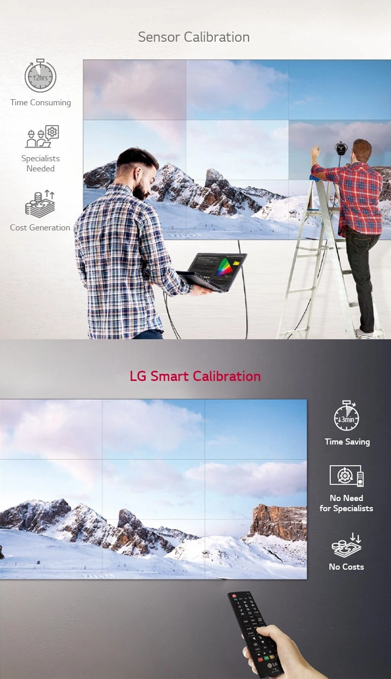 Smart calibration remote color tuning