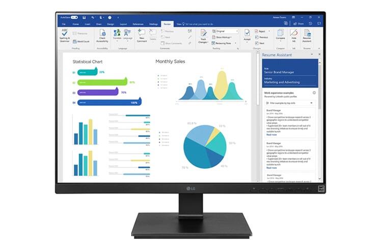 CommericalDisplayWorks.co.uk LG 25BL55WY-B 25 inch BL55WY Series 16:10 IPS Adjustable Computer Monitor with Flicker Safe & various interfaces